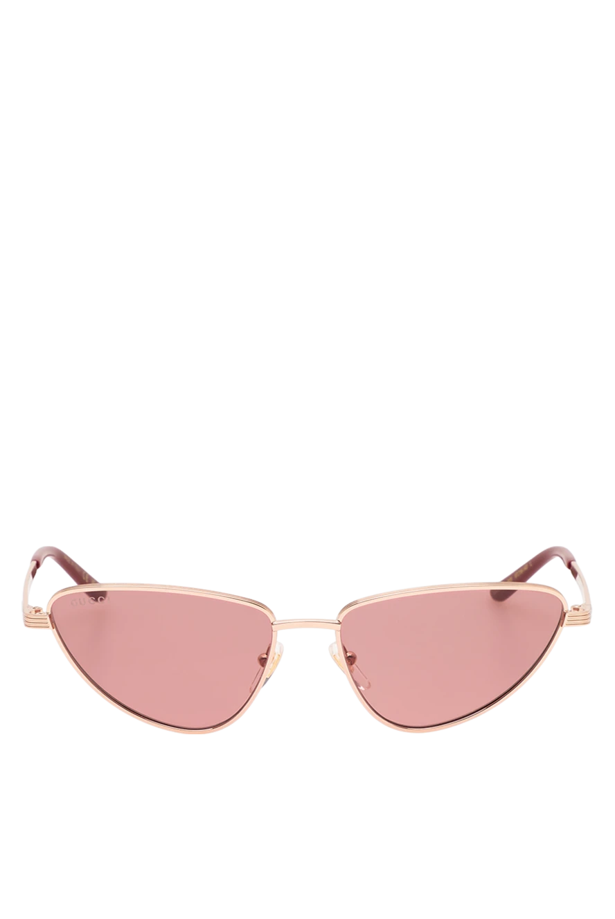 Gucci легкі металеві окуляри котяче око кольору рожевого золота. 194904 - фото 1