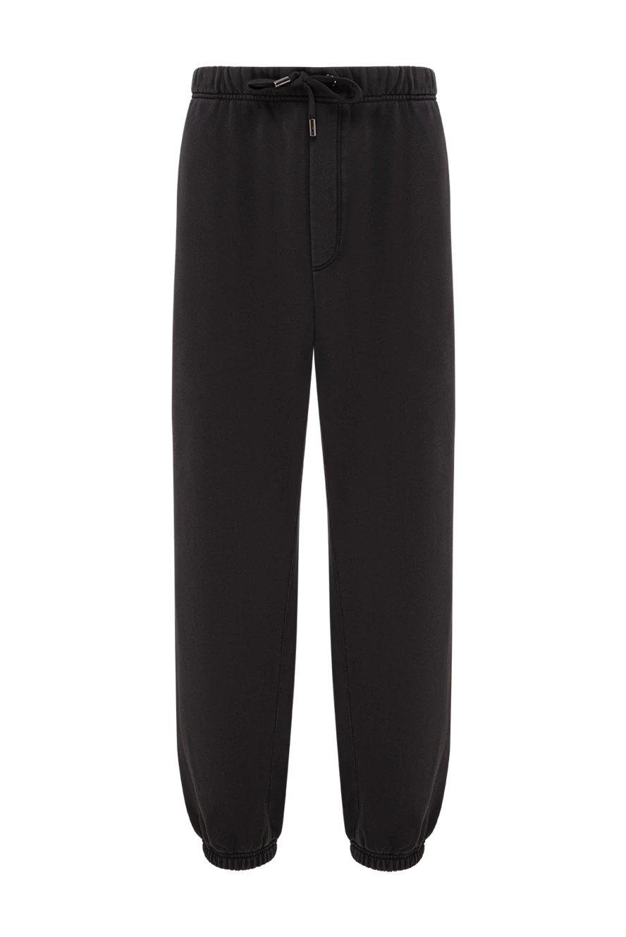 Dolce & Gabbana чоловічі бавовняні спортивні штани з фірмовим гербом 195004 - фото 1
