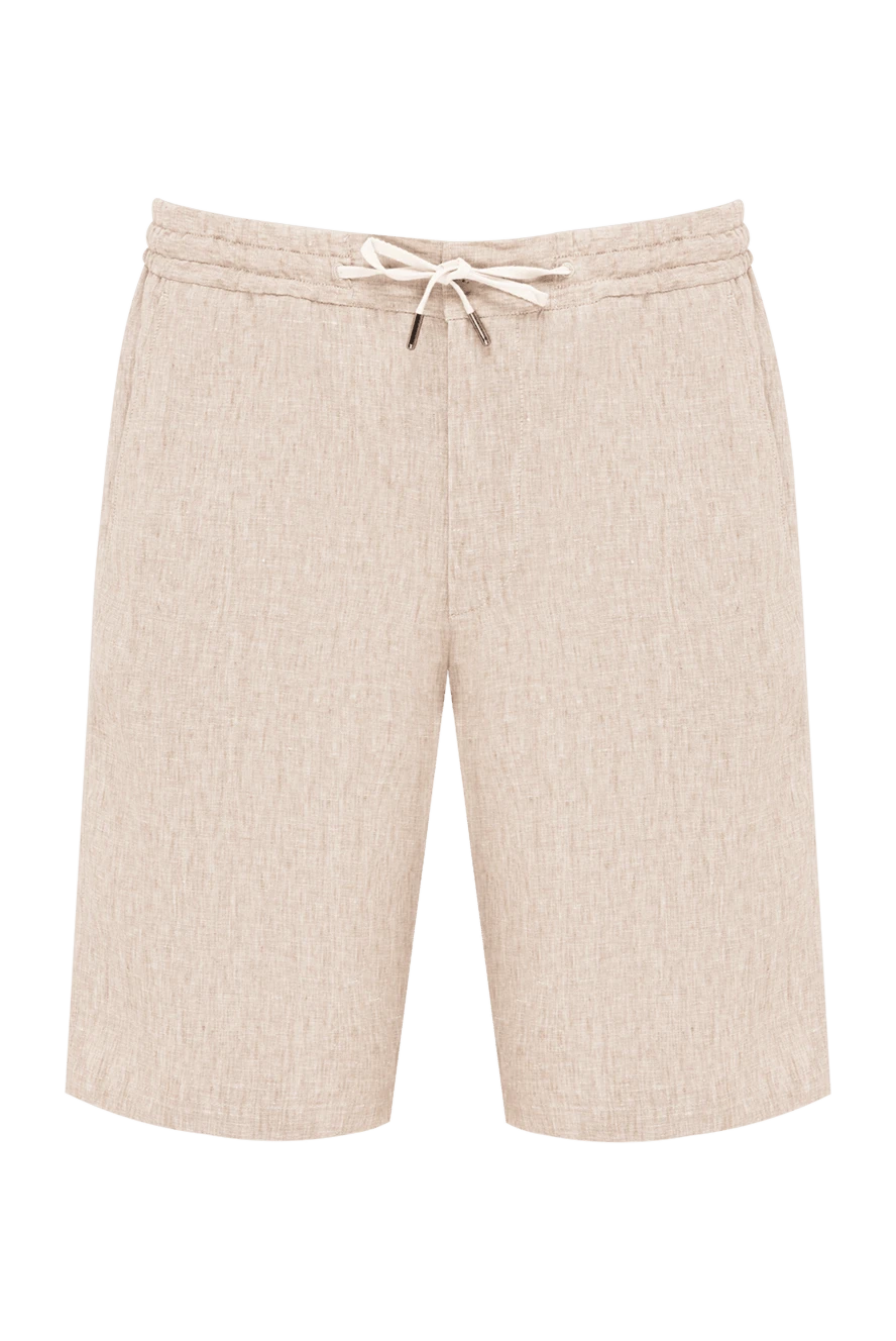 Cesare di Napoli men's loose summer bermuda shorts in sand color 195049 - photo 1