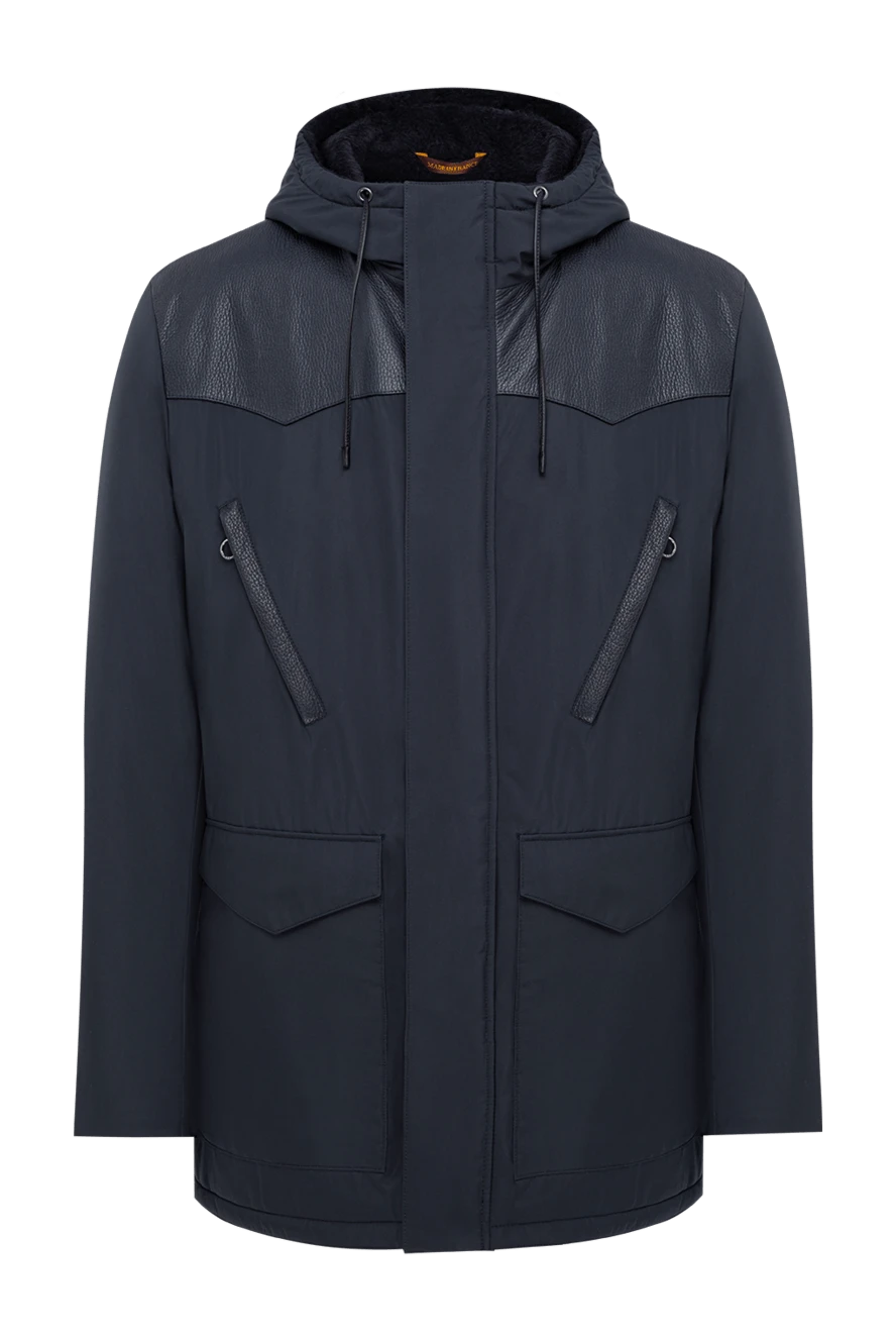Seraphin men's fur-lined parka jacket with a yoke and hood 195075 - photo 1
