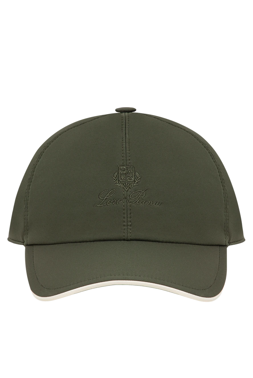 Loro Piana чоловіча бейсболка кольору хакі із технологічної мікрофібри. 195915 - фото 1