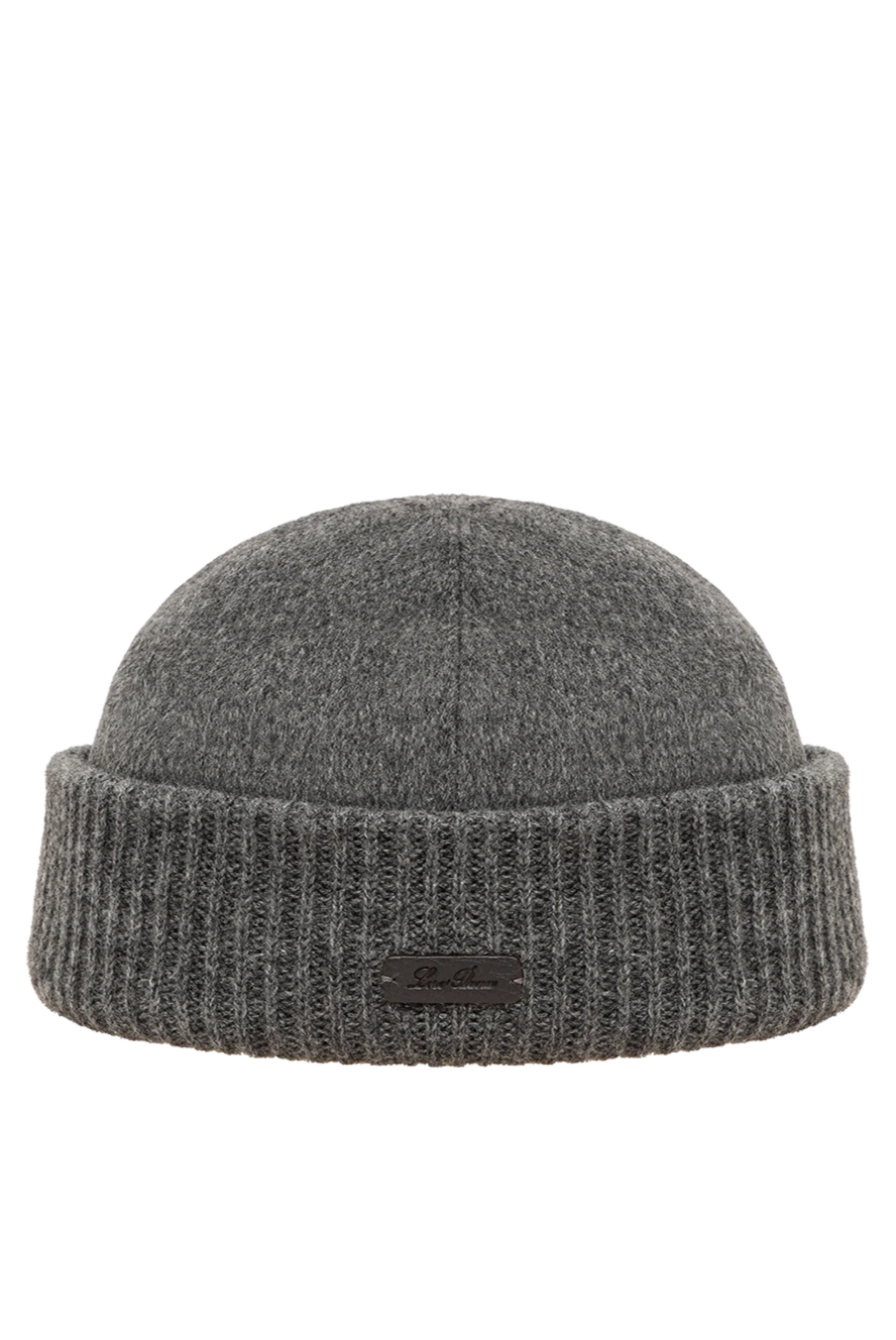 Loro Piana men's knitted beanie hat made of ultra-soft 100% cashmere 195916 - photo 1
