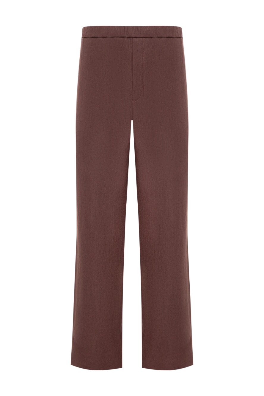 Loro Piana marlyn men's brown straight leg knit trousers 195947 - photo 1