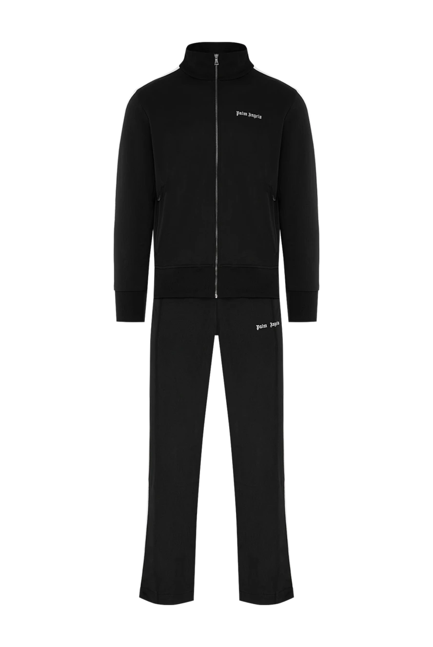 Palm Angels мужской черный спортивный костюм из плотного трикотажа с логотипом 196430 - фото 1