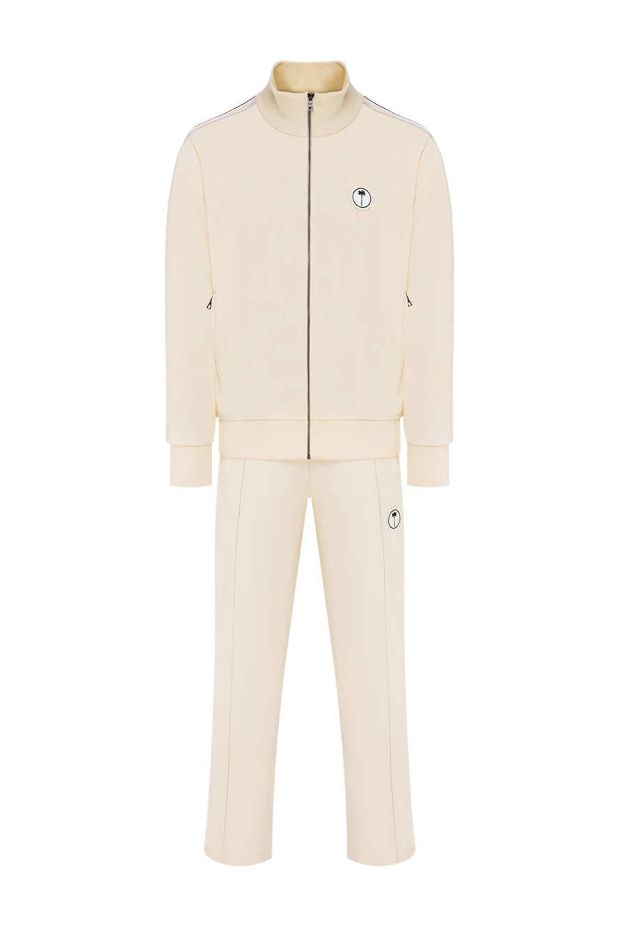 Palm Angels cream knitted suit with contrasting stripes 196432 - photo 1