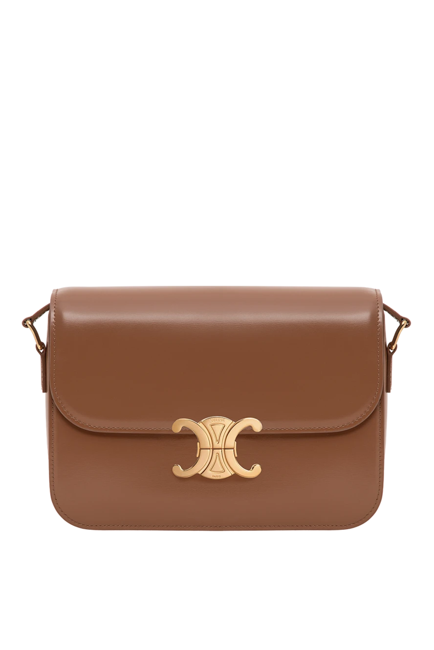 Celine classique triomphe brown calfskin bag 196461 - photo 1