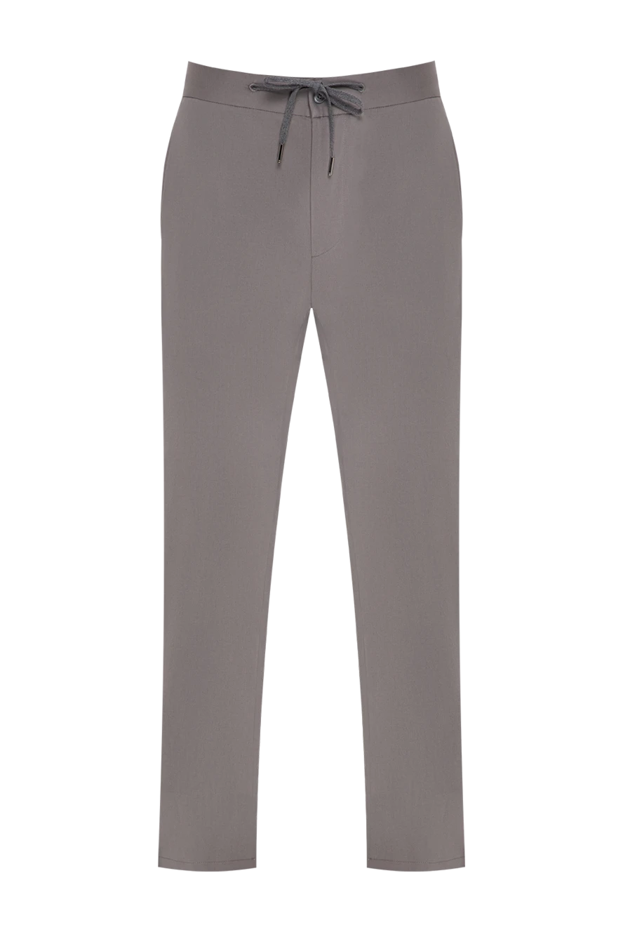 Cesare di Napoli gray trousers with an adjustable drawstring and a sporty waistband 196585 - photo 1