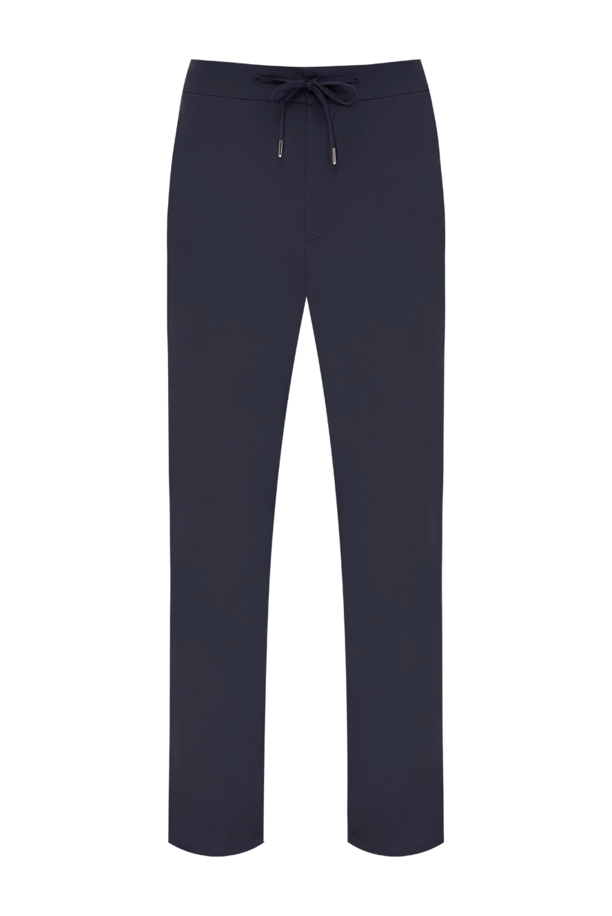 Cesare di Napoli men's dark blue straight-leg trousers 196594 - photo 1