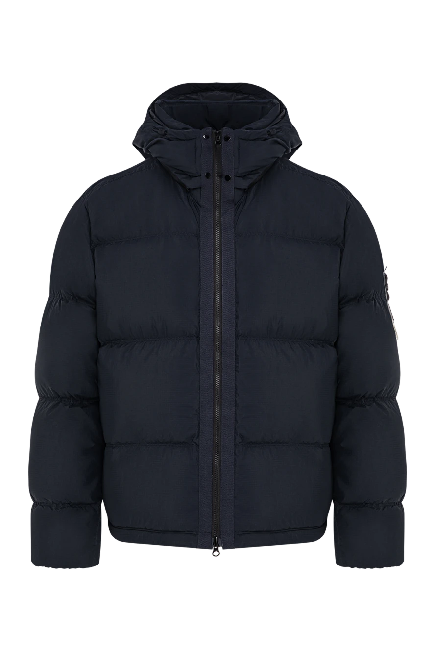 Stone Island пуховая куртка из износостойкого нейлона cordura синего цвета 196710 - фото 1