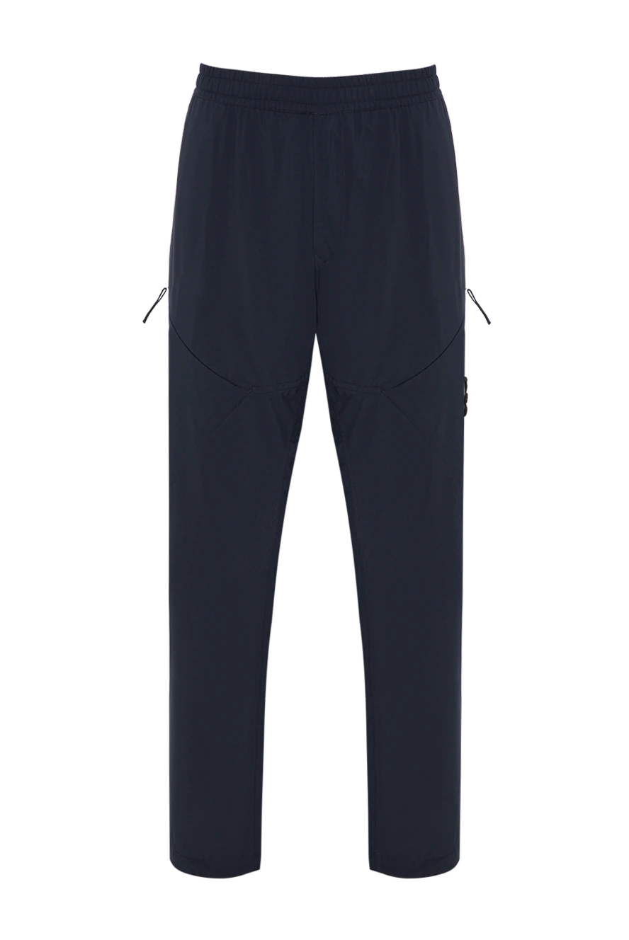 Stone Island чоловічі темно-сині спортивні штани на еластичному поясі 196725 - фото 1