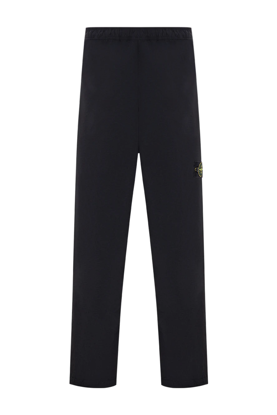 Stone Island темно-сині чоловічі спортивні штани з патчем 196777 - фото 1