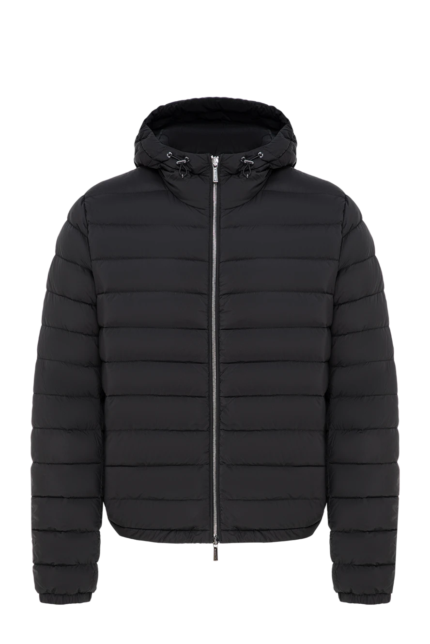 Moorer ultra-light quilted black down jacket with a fixed hood 197395 - photo 1