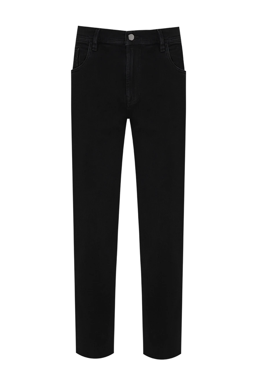 Scissor Scriptor black tapered five-pocket jeans made of heavy cotton 197671 - photo 1