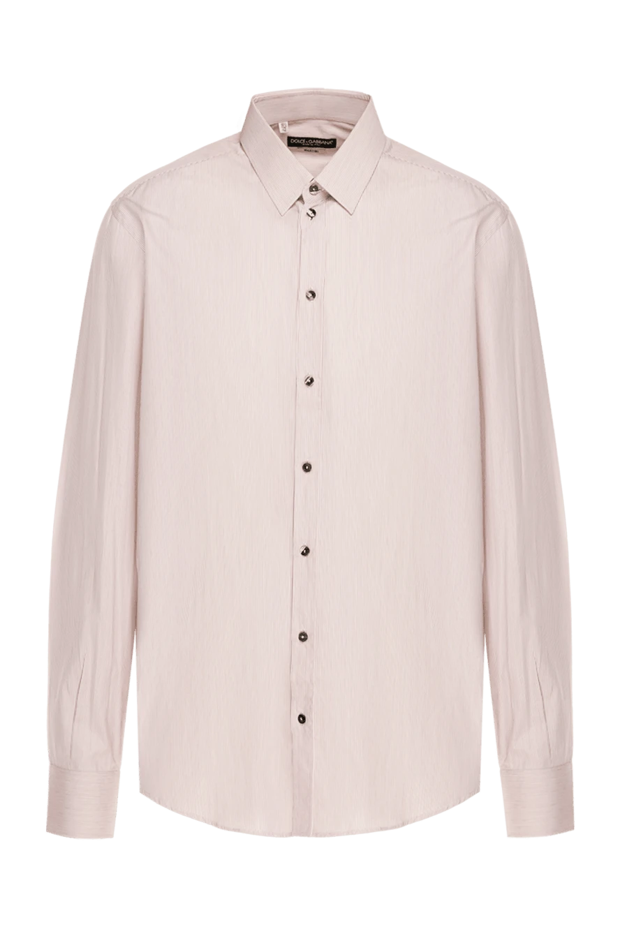 Dolce & Gabbana man beige cotton shirt for men 953490 - photo 1