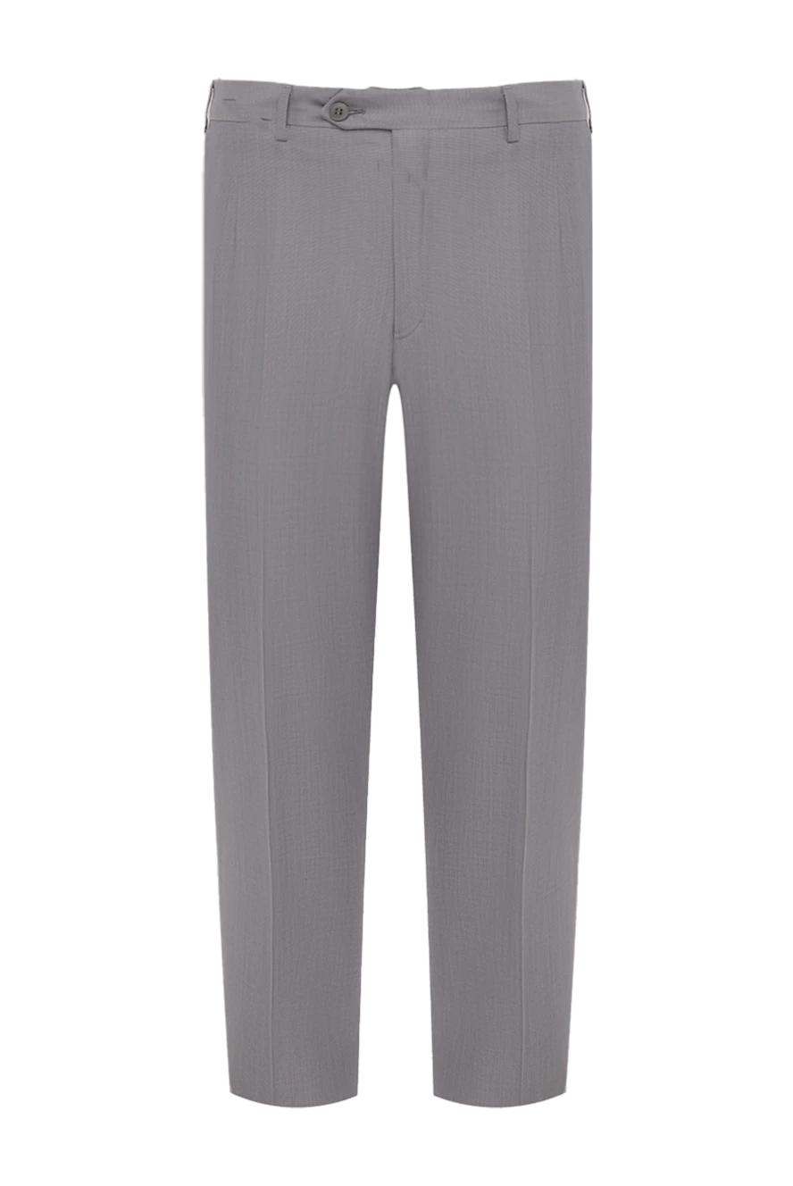 Brioni man wool and silk trousers gray for men 966178 - photo 1