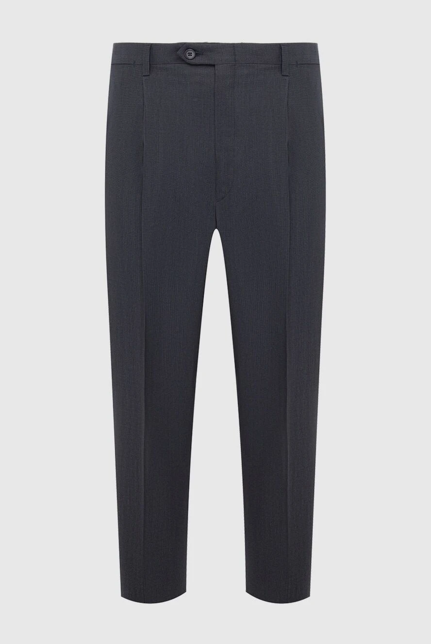 Brioni мужские брюки из шерсти и шелка черные мужские купить с ценами и фото 977593 - фото 1