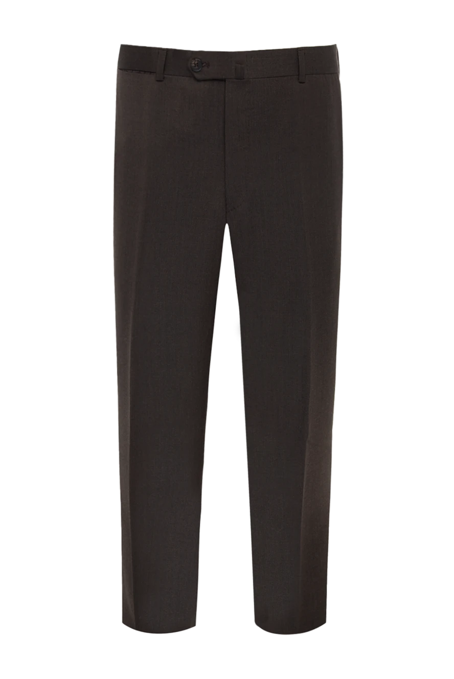 Isaia man black wool pants for men 977866 - photo 1