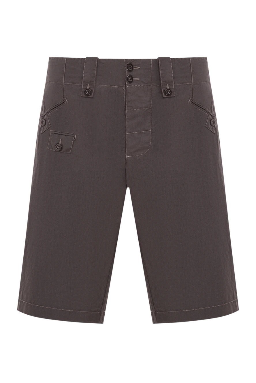 Dolce & Gabbana бежевые мужские шорты из хлопка с декоративными пуговицами 979105 - фото 1