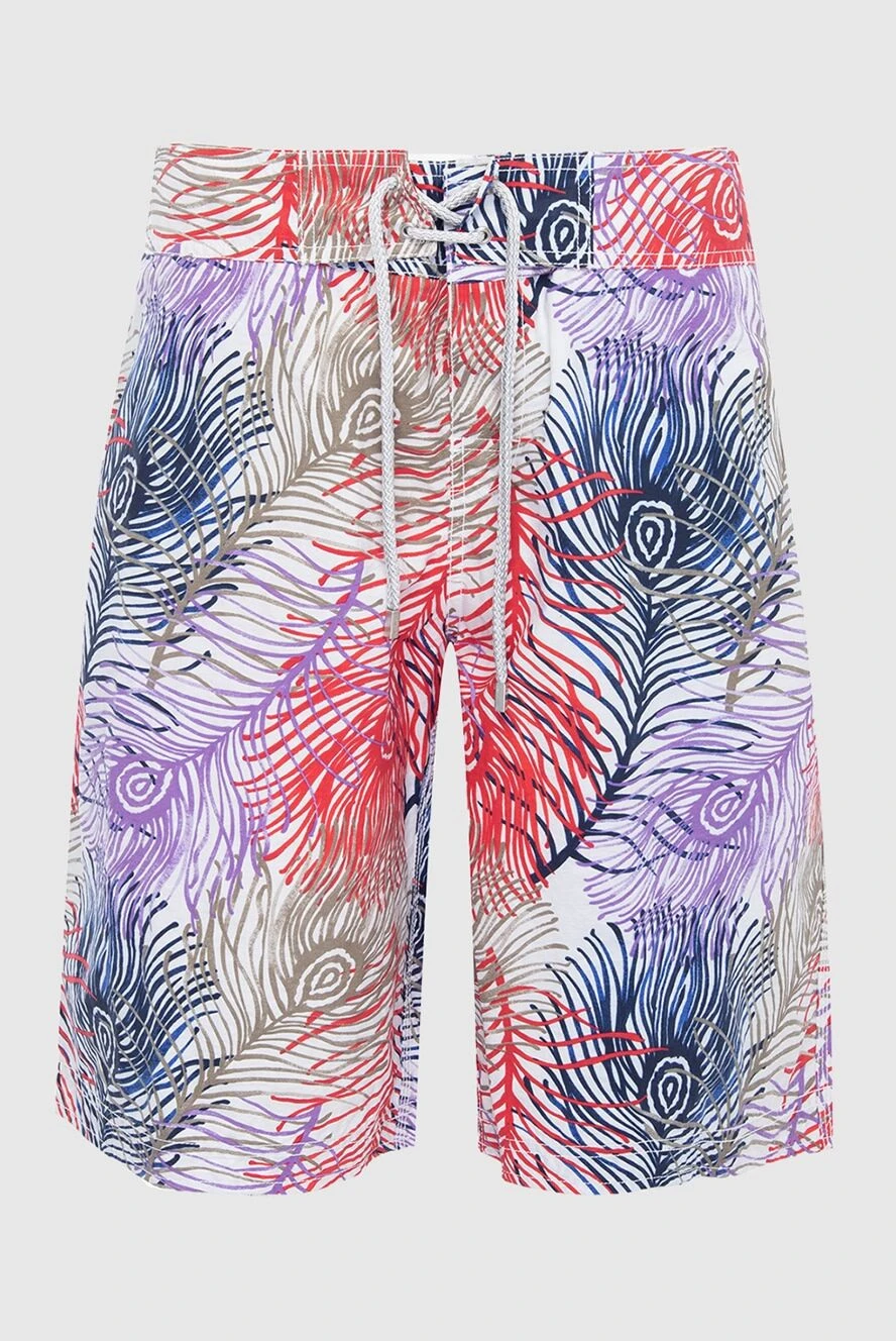 Vilebrequin шорти пляжні з бавовни та поліаміду фіолетові чоловічі 990660 - фото 1