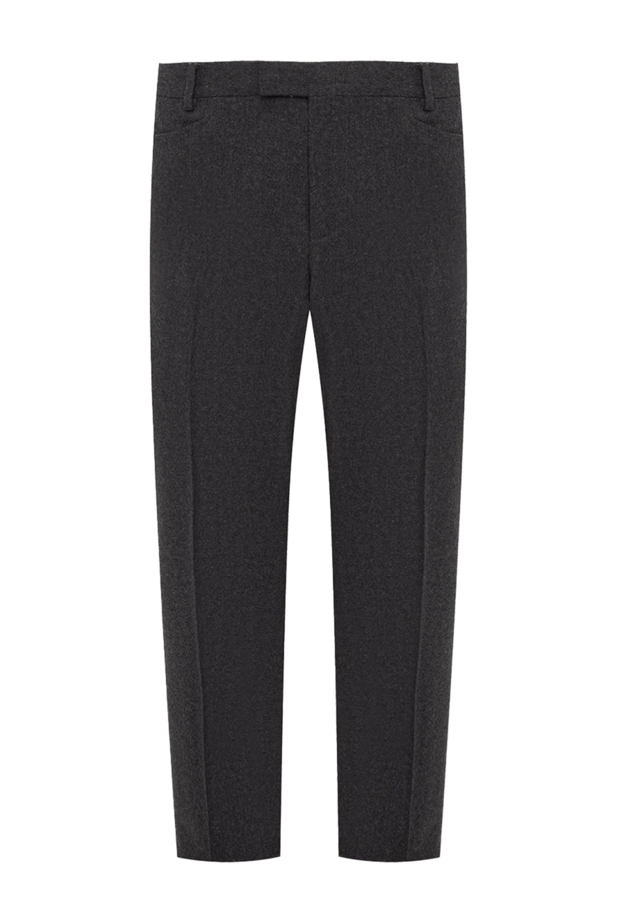 Gucci gray wool pants for men 998703 - photo 1