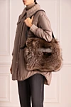 Brunello Cucinelli  - fur. zipper. natural fur. Country of manufacture: Italy. Care: specialized cleaning - photo 7