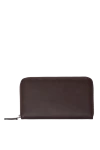  Cesare di Napoli - Textured leather. 100% saffiano leather. Closure: Zipper. Two compartmentss. Country of manufacture: Italy. Care: specialized cleaning - photo 6