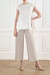 D.Exterior  - ruffles. 100% cotton. Closure: buttons. Country of manufacture: Italy. Care: specialized cleaning - photo 7
