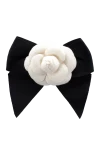  Edward Achour Paris - white flower, ribbon-bow. 100% cotton. nail. Country of manufacture: Italy. Care: specialized cleaning - photo 4