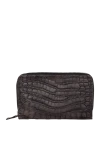  Cesare di Napoli - Textured leather. 100% alligator skin. Closure: Zipper. Two compartments. Country of manufacture: Italy. Care: specialized cleaning - photo 6