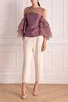 Brunello Cucinelli  - two side pockets, two back pockets. acetate, silk. zipper, button. Country of manufacture: Italy. Care: specialized cleaning - photo 9