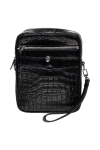  Tardini - Metal emblem, textured leather. Adjustable strap, handle. 100% alligator. Two compartments. Closure: Zipper. Country of manufacture: Italy. Care: specialized cleaning - photo 6