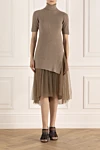  Brunello Cucinelli - contrasting bottom, pleated. 95% cashmere, 5% polyamide. Country of manufacture: Italy. Care: specialized cleaning - photo 8
