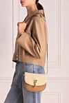  Saint Laurent - Decoration: gold-plated logo, shoulder strap. nubuck, fur. Fastener: magnetic button. Country of manufacture: Italy. Care: specialized cleaning - photo 10