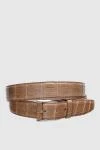  Cesare di Napoli - Textured leather. 100% crocodile leather. Size: Width 2.5cm. Buckle. Country of manufacture: Italy. Care: specialized cleaning - photo 6