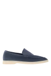Loro Piana  - contrast sole. 100% suede. Color: blue. Country of manufacture: Italy. Care: specialized cleaning - photo 7