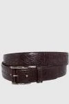  Tardini - Textured leather. 100% crocodile leather. Size: Width 4cm. Buckle. Country of manufacture: Italy. Care: specialized cleaning - photo 4