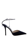 Jimmy Choo  - ланцюжки з кристалами, кристали на застібці. натуральна шкіра. пряжка. Каблук: 8 сантиметрів. Країна виробник: Италия. Догляд: спеціалізоване чищення - фото 7