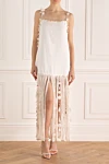  Zimmermann - hidden zipper. long fringe on the skirt, sewn shells. 100% linen. Country of manufacture: Italy. Care: specialized cleaning - photo 8