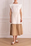 Peserico  - contrasting skirt. 95% cotton, 5% elastane. Country of manufacture: Italy. Care: specialized cleaning - photo 7