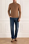 Cesare di Napoli  - Knit. High neck. 90% wool, 10% cashmere. Country of manufacture: Italy. Care: specialized cleaning - photo 7