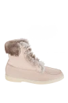 Santoni  - fur. nubuck, fur. Heel height: 2 centimeters. lacing. Country of manufacture: Italy. Care: specialized cleaning - photo 7