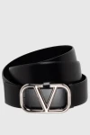  Valentino - Логотип бренда металлический. 100% кожа. Размер: Ширина 4см. Гвоздик. Страна производитель: Италия. Уход: специализированная чистка - фото 4