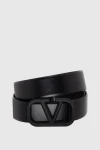  Valentino - Темний логотип бренду. 100% шкіра. Розмір: Ширина 4см. Гвоздик. Країна виробник: Италия. Догляд: спеціалізоване чищення - фото 4