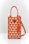  Prada - triangular metal logo, geometric pattern all over the surface. textile. zipper. Country of manufacture: Italy. Care: specialized cleaning - photo 2