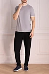 Brunello Cucinelli  - contrasting border on collar and sleeves. 100% cotton. Country of manufacture: Italy. Care: specialized cleaning - photo 7