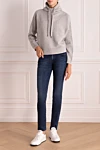 Brunello Cucinelli - sewn hood. 60% wool, 30% cashmere, 10% silk. Country of manufacture: Italy. Care: specialized cleaning - photo 10