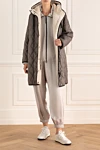  Brunello Cucinelli - quilted surface. hood. polyester, natural fur. zipper. Country of manufacture: Italy. Care: specialized cleaning - photo 8