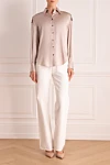 Brunello Cucinelli  - contrasting buttons. buttons. 96% silk, 4% elastane. Country of manufacture: Italy. Care: specialized cleaning - photo 7