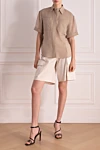  Brunello Cucinelli - brand logo. 68% viscose, 32% silk. Closure: buttons . two chest pockets. Country of manufacture: Italy. Care: specialized cleaning - photo 8