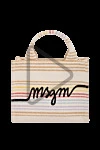  MSGM - brand logo, stripe pattern. 60% polyester, 40% cotton. Country of manufacture: Italy. Care: specialized cleaning - photo 6